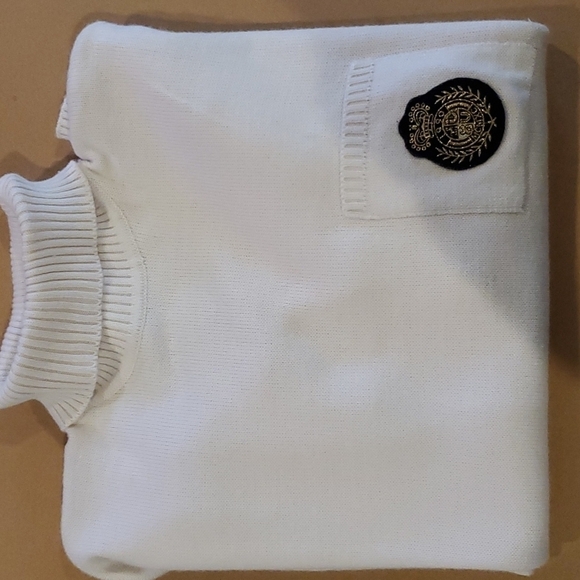 Vintage Chaus Sweater beige with emblem size large - Picture 2 of 7